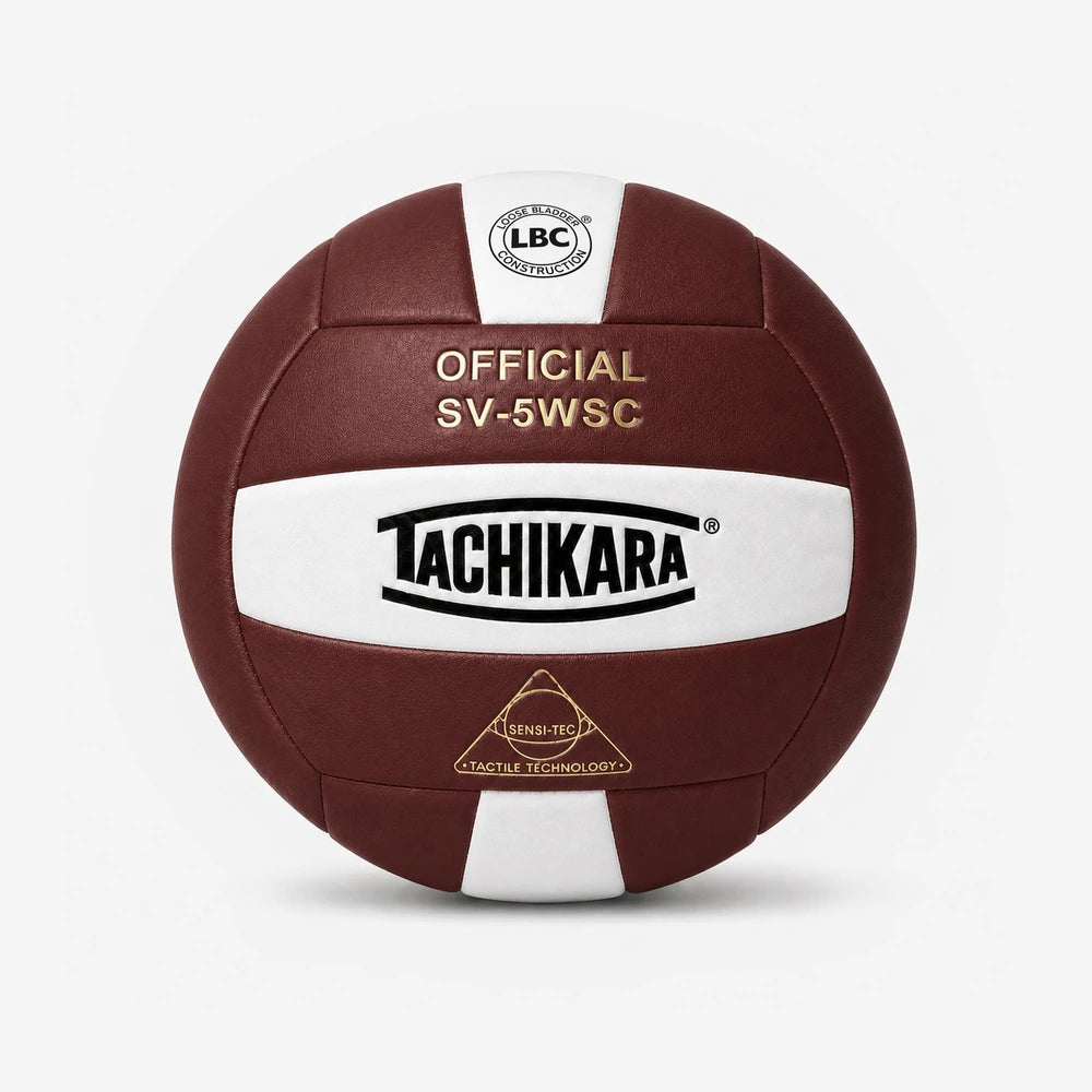 Tachikara volleyball with visible branding on a white background