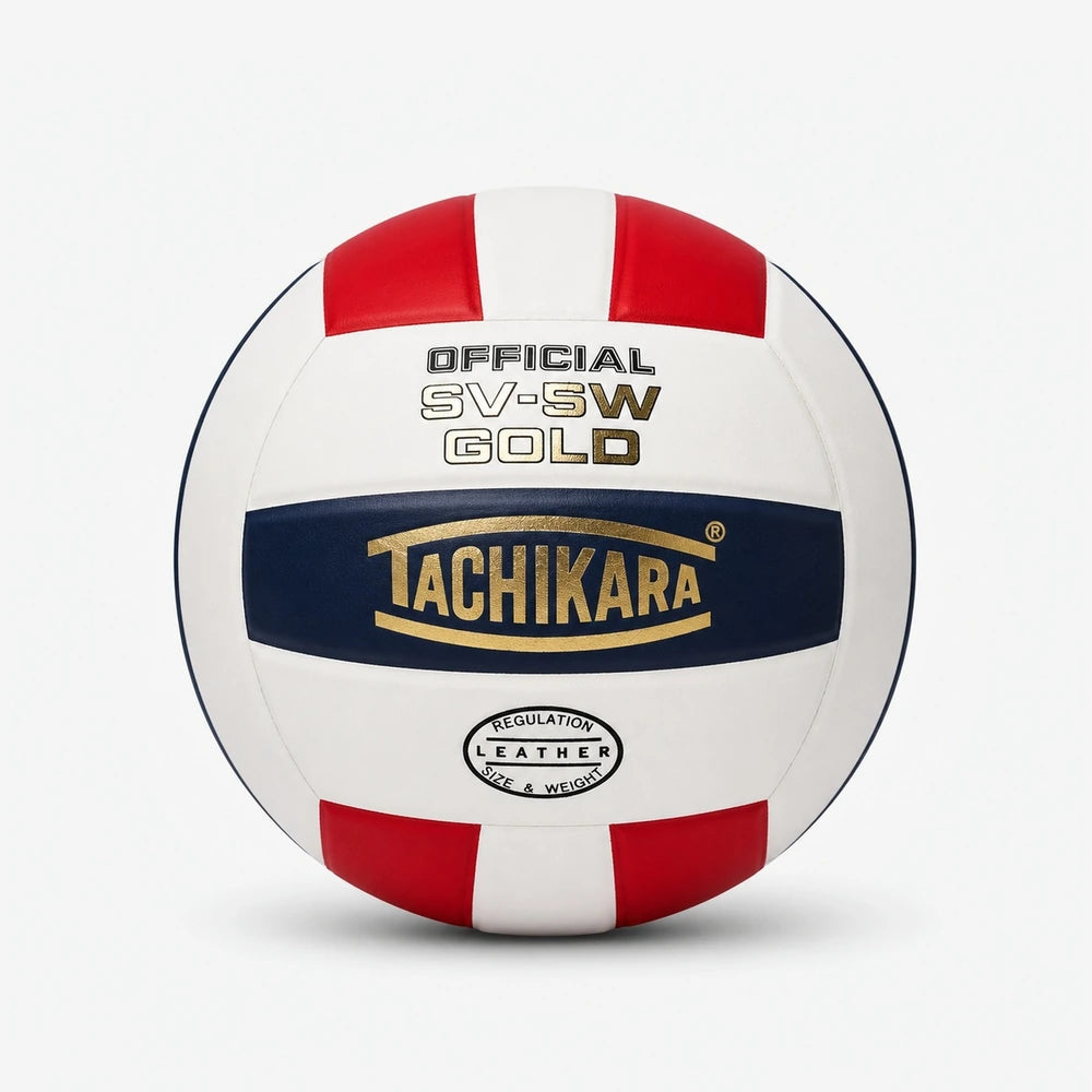 FEATHERWEIGHT CHAMPION ライトウェイト 5インチ Tachikara SV5W Gold Competition Premium Leather Volleyball