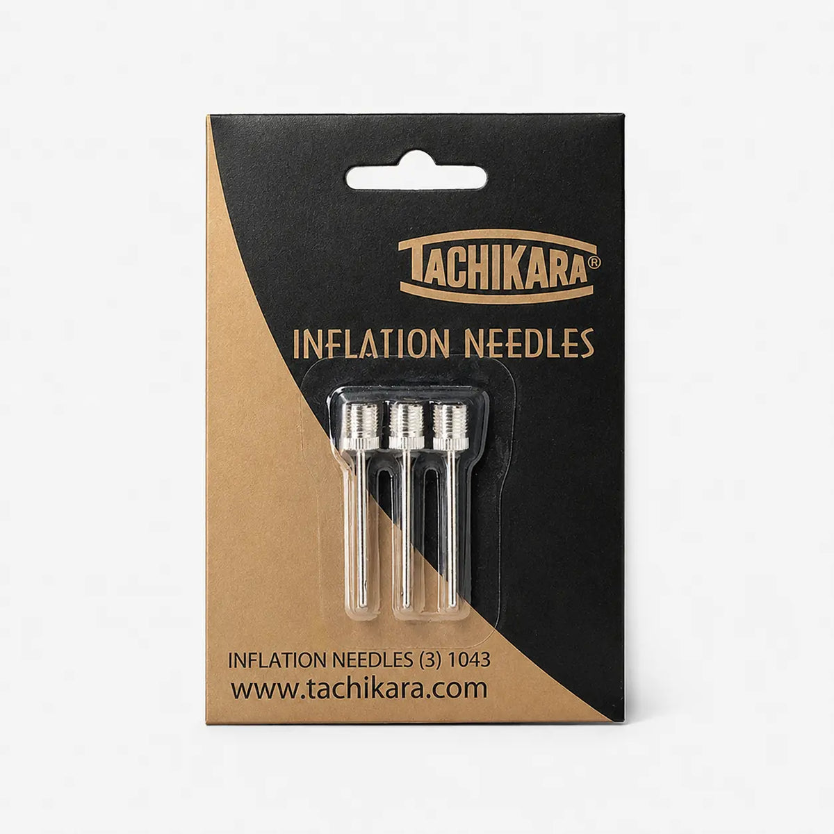 Packaging of tachikara inflation needles with clear window