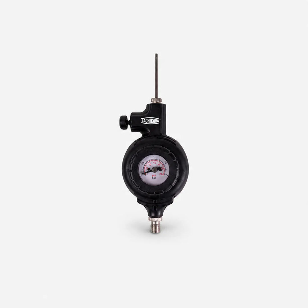Black gauge on a white background