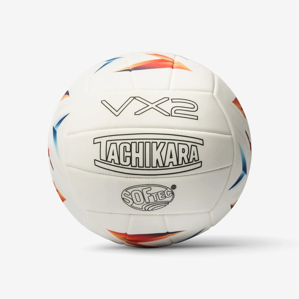 Volleyball with Tachikara branding on a white background